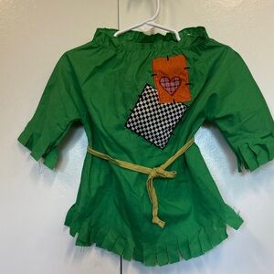 Handmade scarecrow top. Wizard Of Oz. Fall photos.